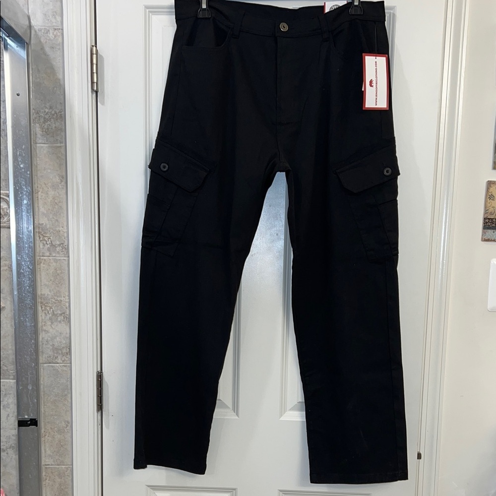 Ring of Fire Men's Dark Cargo Pants